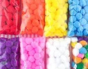 lot 2329 image: Arts and crafts fuzzy dot color pack with googly eyes