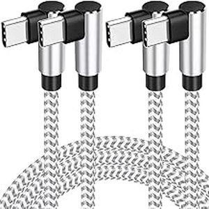 lot 2339 image: USB-C to USB-C Braided Charging Cable 2-Pack