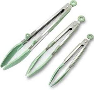 lot 2409 image: Kitchen tongs three pack