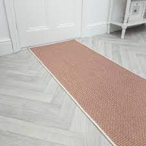 lot 4242 image: Woven Fiber Runner Rug 17x45