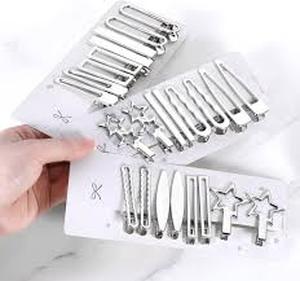 lot 4274 image: Silver hair Barrettes star shape