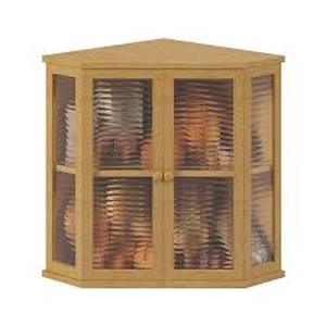 lot 5064 image: Bamboo Bread Box with Glass Door Panel 16.5 Inch Double Layer Storage