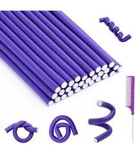 lot 11779 image: Purple 60 Piece Flexible Curler Tools (9.45x 0.31 in)