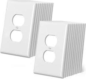lot 11800 image: White Plastic Electrical Outlet Covers Set Of 20