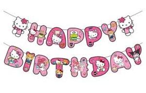 lot 12443 image: Hello Kitty Happy Birthday Banner Kit