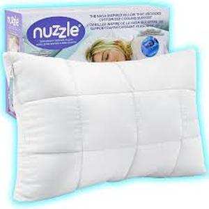 lot 13481 image: Nuzzle Adjustable Firm Pillow , Luxury Standard Size Bed Pillow Hotel Collection - Best Adjust Height Soft Cooling Pillow for Back, Stomach or Side Sleepers - Home Gifts