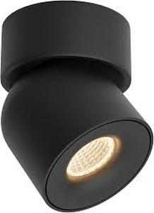lot 19073 image: Black LED Surface Mount Ceiling Spotlight 15W