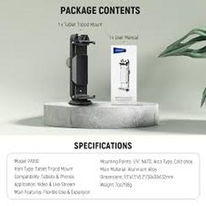 lot 20330 image: Neewer PA100 Multi-Functional Metal Tablet Mount for iPad and Mobile Phone
