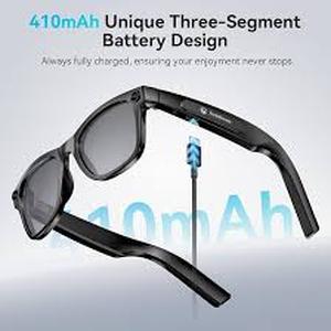 lot 20341 image: EarlySincere ES-61 Smart Glasses with Case and Accessories