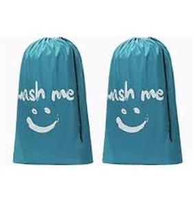 lot 20346 image: Wash Me Smiley Face Laundry Bags Set