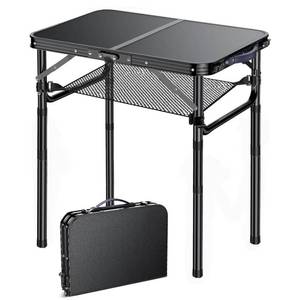 lot 1534 image: Folding TV Trays Foldable Dinner Tray Table Adjustable Height Food Snack Eating Couch Side Table Sturdy Aluminum Portable Sofa Tray End Table for Outdoor Indoor Camp Pinic Bed Couch Living Room(Black)