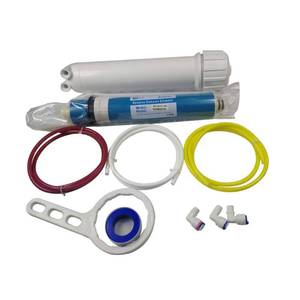 lot 1598 image: Huining Reverse Osmosis Membrane 100GPD-18122012 RO Membrane Housing Kit with 14 Quick Connector,Check Valve,Water Pipe,Wrench Whole Set for Residential Household Hospital Water Filtration System