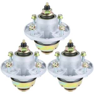 lot 1608 image: LAWNEAGLE 3 Pack AM144377 Spindle Assembly Replaces John Deere AM144377 AM135349 AM124498 AM131680 for John Deere GT235, LT160, LT180, LT190, LX280, X300, X320, X500, X530, Z425, Z445 42 48 54 Deck