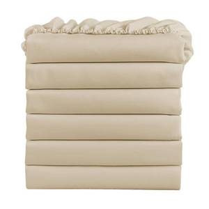 lot 1623 image: FreshCulture Twin Fitted Sheets, Bulk Pack of 6, Deep Pocket, Soft Microfiber Bottom Sheets for Home, Salons, Hotels, Twin Size Fitted Sheets Only (Beige)