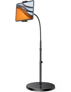 lot 1631 image: Lamicall Tablet Floor Stand Holder - Gooseneck Tablet Mount for Bed, 63 Adjustable Height & 10.6lb Stable Base, for Gifts 4.7-13 Tablets, iPad Pro 139.7, Air, Mini, Galaxy Tab, Kindle, Phones