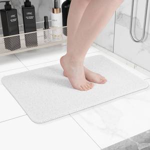 lot 2057 image: Hargiis Non-Slip Bathtub Mat, Anti Slip Shower Mat, Fast Drying Bathtub Mats, Foot Scrubber Mat, Anti Slip Mat for Tub, Floor, Bathroom, Kitchen, Home, Hotel (White 24�16)
