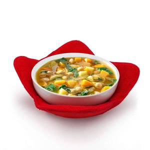 lot 2063 image: Webers Wonders Microwave Safe Bowl Holder - Heat Resistant Plate Hugger - Multipurpose Polyester Hand Protector from Hot Dishes - Carry Your Soup Rice Pasta Bowl with Our Dish Pads (2)