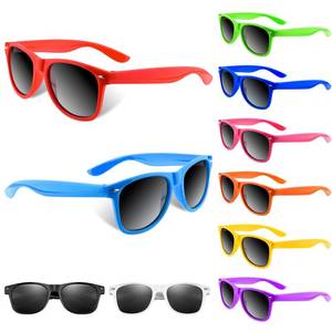 lot 2086 image: BOUBONI 102040 Pack Kids Sunglasses Bulk Retro Party Favors for Wedding Beach Summer Pool Party Supplies Goodie Stuffers (10, Mixed Color A)
