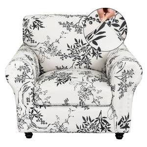 lot 2485 image: FUANGUI 2 Piece Chair Covers Stretch Arm Covers Chair Couch Covers, Armchair Slipcover with Separate Chair Cushion Cover, Floral Washable Chair Protector for Living Room (Armchair, Ink Pattern)