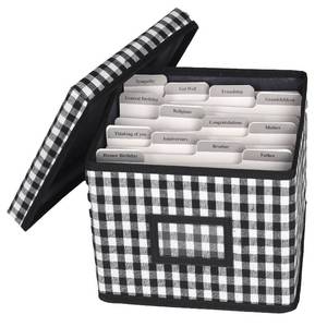 lot 2486 image: Lukeline Greeting Card Organizer and Storage Box with 15 Adjustable Dividers, Stores 140 Cards, Suitable for Storing Greeting Cards, Envelopes, Stickers, Photos, Notecards and More