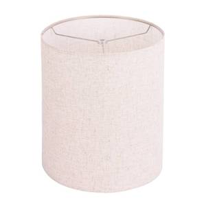 lot 3817 image: Wellmet Self-assembly Lampshade, Linen, 14 Top x14 Bottom x17 High, Drum Lampshade for Table Lamp, Bedside Lamp, Floor Lamp, Fabric Replacement Lamp Shade Classic Modern Style, Spider Fitter