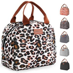 lot 4362 image: EASYFUN Lunch Bag for Women & Men, Adult Insulated Leakproof Lunch Box Bags with Large Capacity, Cooler Tote Bag for WorkTravelOfficeOutdoor (Panther Brown)