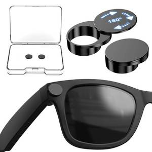 lot 4385 image: 2Pcs 180°Rotating Camera & LED Light Blocking Cover for Ray-Ban Meta Wayfarer SkylerHeadliner Gen 2 & Oakley Meta HSTN, Reusable Webcam Privacy Light Blocker for Rayban Meta Glasses Accessories