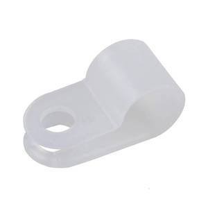 lot 4404 image: Teansic 200 Pcs White Nylon R-Type Cable Clamp 14 Inch Cable Organizer Assortment Kit for Wire Management