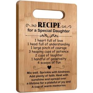 lot 4422 image: Daughter Birthday Gifts from Mom Dad Parents, Popular Daughter Cutting Board Gift for Valentines Day Mothers Day, Wedding