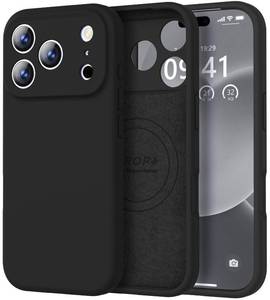 lot 4436 image: Vooii Magnetic for iPhone 17 Pro Case, Compatible with Magsafe (Premium Liquid Silicone) (Integrated Camera Control Button) Full Body Protective Anti-Scratch Microfiber Lining 6.3, Black