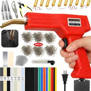 lot 4454 image: Upgraded 220W Plastic Welder Kit for Car Bumper Repair, 2-in-1 Hot Stapler & Plastic Welding Gun, Fix Cracked Plastic in Seconds, with1000 Staples &100 Welding Rods, Easy DIY Automotive Repair tool