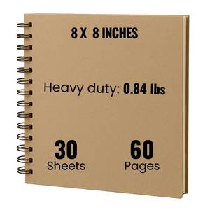 lot 4500 image: Modern Shop Scrapbook Album  Extra Thick Kraft Paper with Hardcover - 8 x 8 210gsm, 60 page