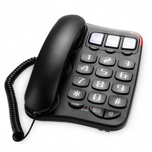 lot 5140 image: SIWMER Large Button Corded Phone for Seniors - Photo Speed Dial, Volume Control, Speakerphone, Extra-Long Cord, Flash Alert, Easy-to-Use Desk Telephone��Suitable for Multiple scenarios