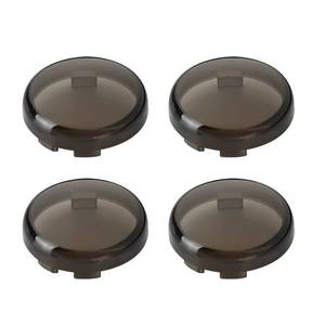 lot 6370 image: 4PCS 2inch Smoke Bullet Turn Signal Light Lens Cover Anti-scratch Lenses Fit for Harley Touring Street Glide Road Glide Road King Electra Glide Softail Dyna Sportster Iron 883 1200