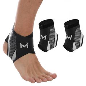 lot 6381 image: 2-Pack Ankle Brace for Men & Women, Adjustable Figure-8 Stabilizer with Straps for Basketball, Volleyball & Running, Compression Sleeve for Sprained Ankle, Plantar Fasciitis & Tendonitis Relief