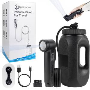lot 6396 image: Portable Bidet for Travel, 1600mAh Electric Rechargeable Handheld Bidet with 2.5L Tank & Dual Spray Modes (JetShower), USB-C, Personal Hygiene Sprayer for Home, Camping, Postpartum & Elderly Care