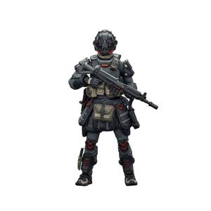 lot 6405 image: JOYTOY Action Figures UNSC Breacher Aiden 125 Movable Model Collectible Figurine Ages 15 (Shadow Mirage Pilot Breacher Aiden) incomplete