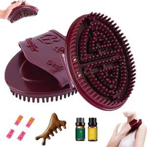 lot 6451 image: 2 PCS Meridian Brush Massage Body Brush,2026 Upgraded Brand New Enhanced Meridian Massage Brushes��Full Body Relaxation Massager Brushes �� Targets Cellulite Effectively��for Arms, Belly,Legs, Back