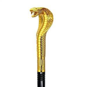 lot 6453 image: GAGIFT WORLD Metal Pimp Cane with Snake Plastic Handle, Funny Costume Accessories for Halloween Theme Parties