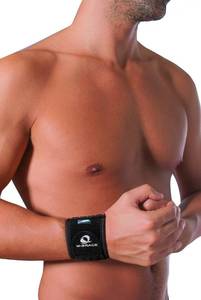lot 6457 image: M-Brace AIR Wrist Support - for Light traumas and Minor Injuries of The Wrist, Use for Prevention of Injuries During Sports, Wrist Band Easily Adjustable for Perfect Tension, Black, Regular