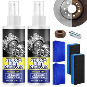 lot 6463 image: 2Pcs Rust Remover Spray, Multipurpose Rust Stain Remover,Strong Rust Remover,Rust Remover Spray for Metal, Heavy Duty Metal Cleaner for Vehicles, Tools, Chains