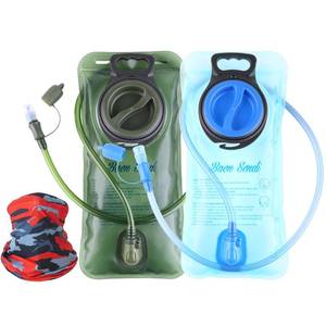 lot 6467 image: Baen Sendi 2 Pack Hydration Bladder 2 Liter70 oz - Water Bladder Pack of 2(1 Piece Blue1 Piece ArmyGreen) - BPA Free Hydration Pack Replacement