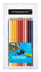 lot 6482 image: Prismacolor Scholar Colored Pencils, 24 Count - Vibrant Colors, Art Supplies, Drawing, Coloring, For Beginner Artists