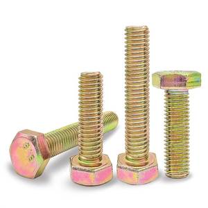 lot 6485 image: Hoomuy M8 x 65mm 10pcs Heavy Duty Hex Head Screws Hexagon Bolts, 8.8 Grade Alloy Steel, Galvanized Finish, Metric Machine Fully Thread
