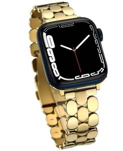 lot 6486 image: A14K Light Gold Bands Compatible with Apple Watch 40mm 41mm 42mm 38mm 44mm 45mm 46mm 49mm for Women, Compatible with Apple Watch Series 11,10,Se,9,8,7, 6,SE,5,4,3,2,1 for iWatch Bands 14k Light Gold