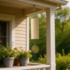 lot 6488 image: Handmade Bamboo Meditation Wind ChimeSuperbly pleasant to the earInstantly calms the mindPerfect for ChristmasBirthdaysMothers DayHousewarmingThe Gift of Breathable Peace