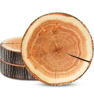 lot 6496 image: Coume 3 Pcs Wood Slice Pillow Round Floor Cushion 3D Digital Throw Pillow Decorative Tree Ring Soft Circle Seating for Kids Chair Home Couch Sofa Bedroom Decor(Emulation)