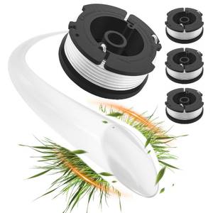 lot 8355 image: GreatBuddy 3 Pack AF-100 Weed Eater String Compatible with Black Decker Wacker String Trimmer Line, 30ft, 0.065 Inch