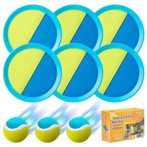 lot 11806 image: Aunnitery Kids Toys - Outdoor Games, Beach Toys, Toss and Catch Ball Set, Perfect Beach Games Sets Playground Sets for Backyards Easter Gifts for Kids (Light Blue) (Used)