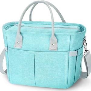 lot 11847 image: KIPBELIF Cute&Classy Roomy Insulated Lunch Bags for Women - Stylish & Functional Large Tote Adult Lunch Box for Working & Picnic(Extra Large,Aqua Green)